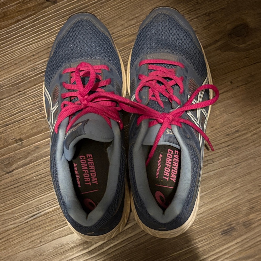 ASICS Women's Athletic Shoes - Navy and Pink